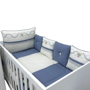 KIT BERÇO LINHO ESMERALDA URSO 11 PEÇAS TIQUINHO BABY 6993