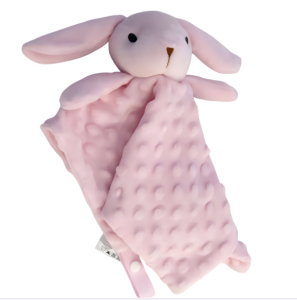 NANINHA COELHO ROSA COM PRENDEDOR DE CHUPETA