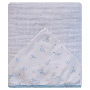 TOALHA SOFT COM CAPUZ ESTAMPADO BALÕES BABY JOY