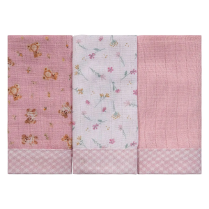 PANO DE BOCA ESTAMPADO URSO BABY JOY