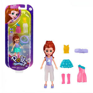 BONECA LILA POLLY POCKET CONJUNTO DE MODA FASHION