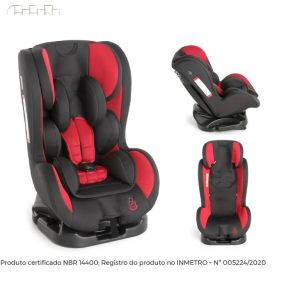CADEIRA PARA CARRO ASTON LIFE 8009 PRETO/VERMELHO