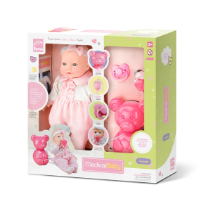 BONECA COM ACESSÓRIOS MEDICAL BABY - INALAÇÃO DA ROMA BRINQUEDOS