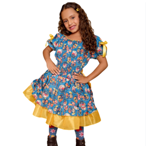 VESTIDO JUNINO PULA FOGUETE SER GAROTA