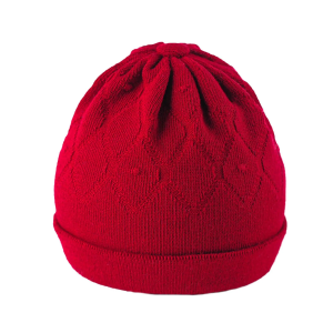 GORRO RN PIMPOLHO BEGE/VERMELHO