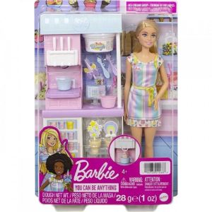 BARBIE PROFISSÕES SORVETEIRA QUISQUE SORVETES HCN46