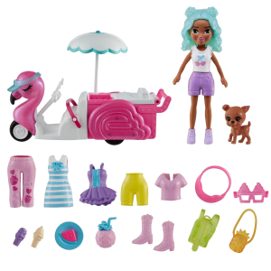 Polly Pocket Carrinho de Lanches Flamingo (HWP24)