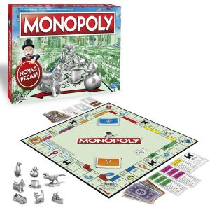 JOGO DE TABULEIRO MONOPOLY NOVOS TOKENS C1009